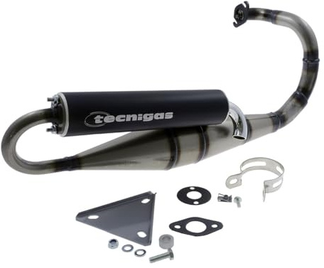 TECNIGAS Auspuff Next-R kompatibel mit Peugeot Speedfight 2 50 AC LC 2T S1, Speedfight 1 50 LC S1, Speedfight 1 50 AC (2-Takt) Typ:S1, SC Metropolis 50, Speedfight 2 50 AC 307 WRC (Euro 2)