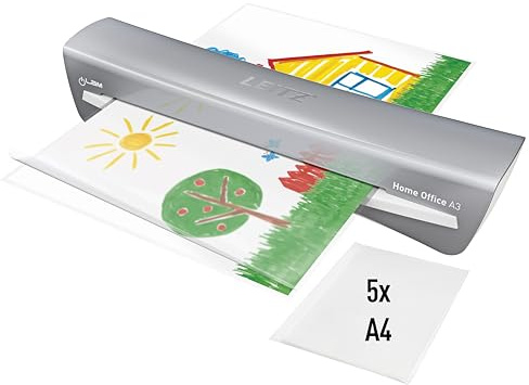 Leitz Laminiergerät, A3, ideal für Home Office, iLam Home Office A3 grau