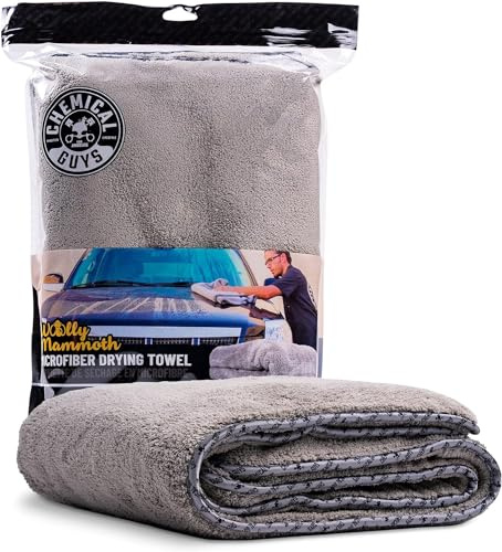 Chemical Guys Woolly Mammoth Mikrofaser Trockentuch 880g/m² Poliertuch Seidenband - Einfassung
