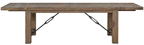 Modus Furniture International 8FJ861 Autumn Solid Wood Extending Dining Table, Flink Oak
