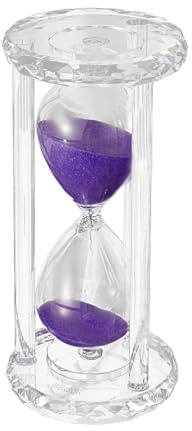 kozyhouse Sanduhr, 30 Minuten Sand Timer für Yoga Klassen, Board Games, Bücherregal Decor, Büro, Home Geschenk-Box (30 Minuten, 1 Pack) violett