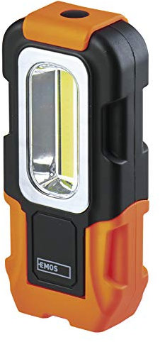 Emos di plastica Torcia – 3 W, COB LED per 3 x AAA, 1 pezzo, P3888