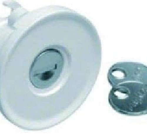 Cerradura con llave de sierra nº 1242E, escamoteable, armarios Univers IP44