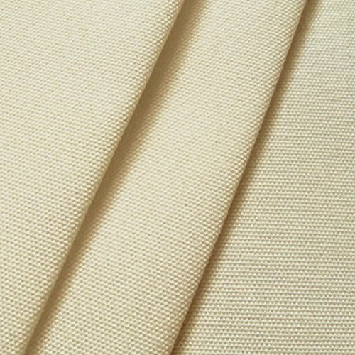 STOFFKONTOR Outdoor Stoff Markisenstoff Breite 320cm - Farbe Creme-Weiss - Outdoorstoff Meterware wasserabweisend - Sonnenschutz Stoff blickdicht und farbecht