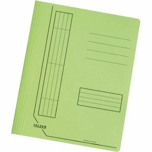 Falken 100 x Schnellhefter A4 Manila-RC-Karton 240g/qm intensivfarben grün