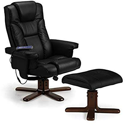 Julian Bowen Malmo Massageliege und Hocker, Schwarz