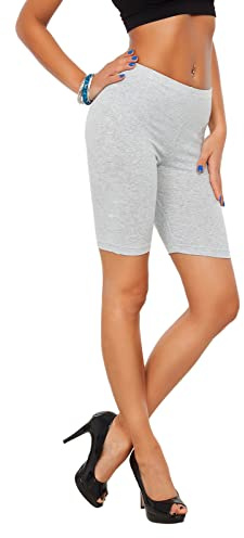 FUTURO FASHION Cotton Leggings 1/2 Length Over-Knee Shorts Active Sport Casual Pants LK