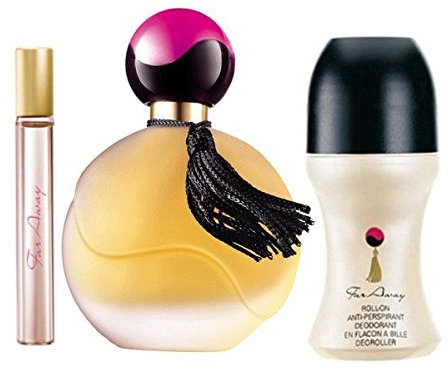 Set Far Away Avon Eau de Parfum 50 ml + Deo-Roller + Mini-Flasche 10 ml