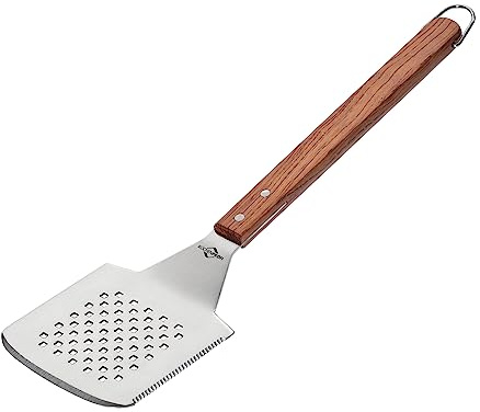 Köksprofi BBQ hålad Texas 45 cm vändare, rostfritt stål, 46 x 13 x 2 cm