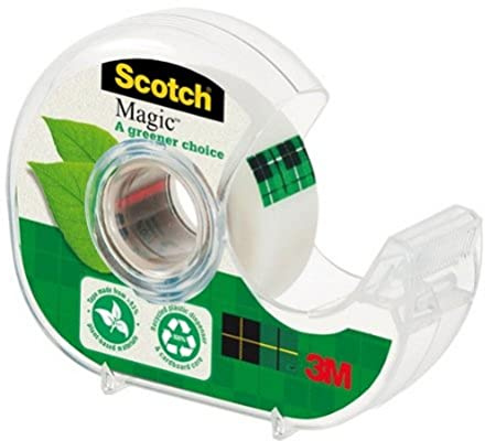 Scotch 91920H Handabroller: A greener choice, inklusive 1 Rolle Klebeband Magic 900, 19 mm x 20 m, transparent