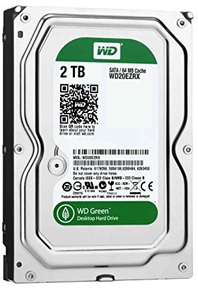 wd green wd20ezrx - hard disk - 2 tb - interno - 3.5 - sata 6gb/s - buffer: 64 mb - per my cloud ex2, ex4