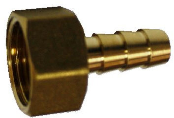 in ottone. RACCORDO C/DADO PER BOMBOLE GAS