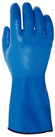 Juba G, nitrilo especial s/soporte de algodón con forro térmico largo 30 cm, azul - SIZE: 10