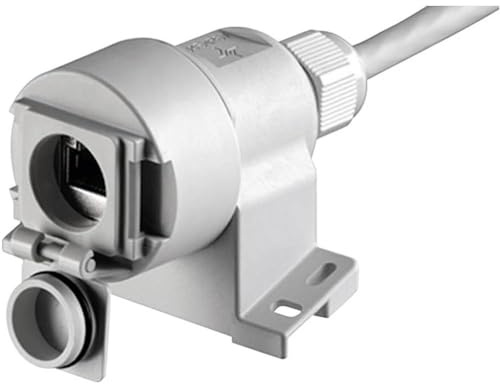 Telegärtner Netzwerkdose Cat.6A RJ45 Anschlussdose Wasserdicht IP67 Aufputz Industrie Netzwerkstecker geschirmt für LAN Kabel Außenbereich Montagebox