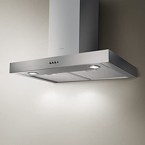 Elica Spot NG H6 IX/A/60 Monté au mur Acier inoxydable 450m³/h - Hottes (450 m³/h, Conduit, 62 dB, Monté au mur, Acier inoxydable, 20 W)