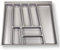 ORGA-BOX® II Besteckeinsatz für Nobilia 60er Schublade bis 07/2012 (462 x 505 mm BITTE MESSEN SIE IHR SCHUBLADENINNENMAß!) silbergrau