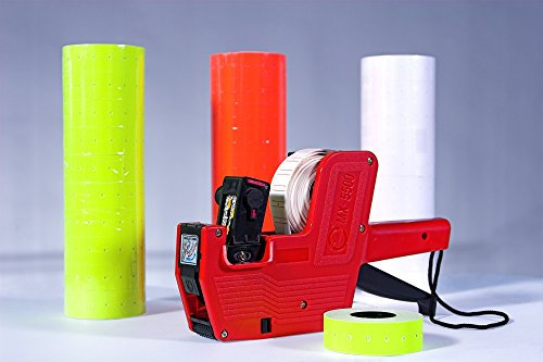 Dila GmbH II.Wahl Preisauszeichner 2-zeilig im Set inkl. + 1 Farbrolle + 30000 Etiketten II. Wahl