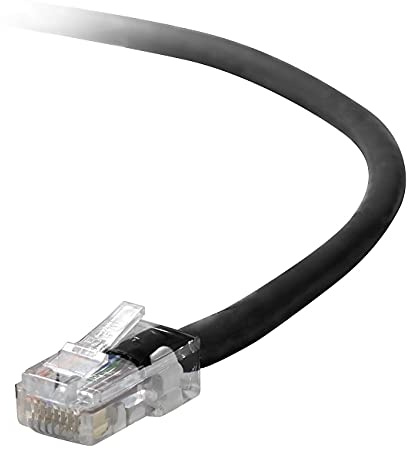 Belkin A3L791-10-BLK-S - Cable de conexión CAT5E sin enganches, Color Negro - 3 m