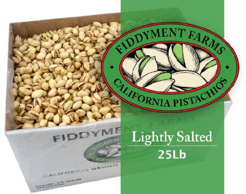 Fiddyment Farms 25 Lbs Salted In-shell Pistachios