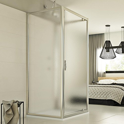 Cabine douche 3 côtés 80x100x80 CM H198 Opaque mod. Cristal Trio 1 Porte