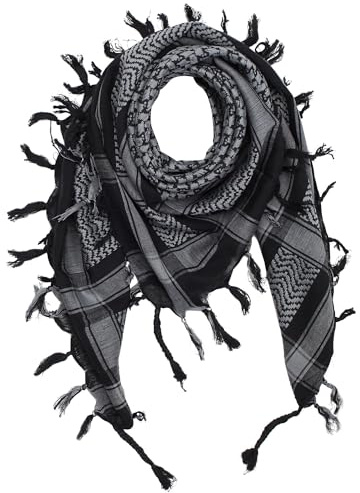 Superfreak Palituch - Grundfarbe schwarz - 10+ Farben - Pali Palästinenser Arafat Tuch - 100% Baumwolle