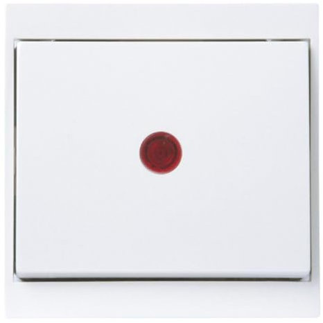 Kopp 621666085 Malta Kontrollschalter (aus- und Wechsel) mit Linse und Eingesetzter Glimmlampe, Arktis