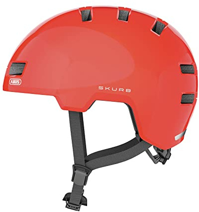 ABUS Stadthelm Skurb - Robuster Fahrradhelm für den Alltag, beim Skaten, BMX-Fahren oder Longboarden