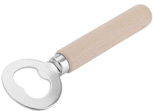 Westmark Ouvre-bouteille/Décapsuleur, longueur : 14,1 cm, Bois/acier, Woody, marron clair/argenté, 10082270