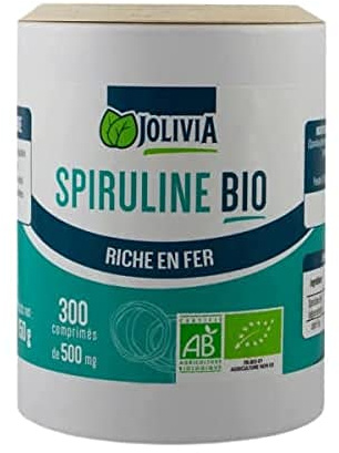 Spiruline Bio - 300 comprimés de 500 mg - Comprimé