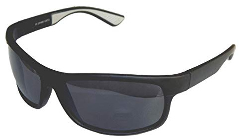 Gil SSC Sportbrille Sonnenbrille Motorradbrille Radbrille Sport Gangster Style (schwarz grau verspiegelt)