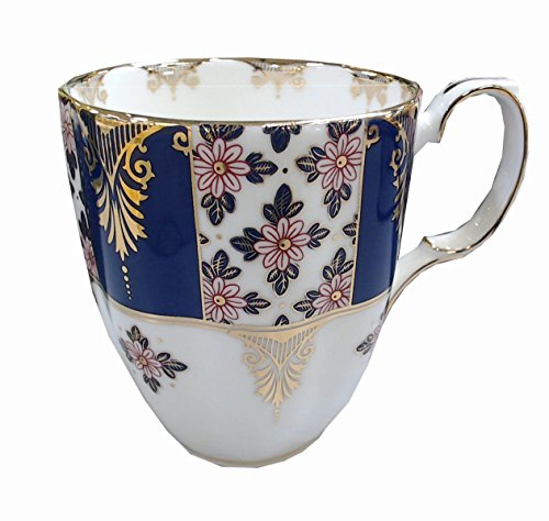 Royal Albert 100 Years 40017576 1900 Regency Mug, 0.4ltr/14.1 Floz / 400ml, Blue, Bone China