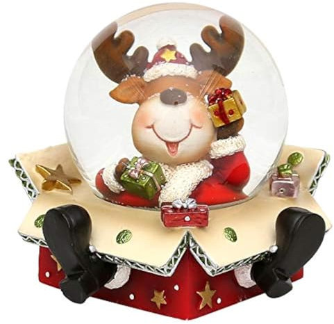 Palla di neve originale e divertente, dimensioni circa: 6,5 x 6 cm; diametro 4,5 cm, Reno, Ø 6,5 cm