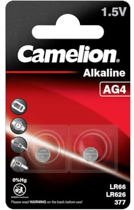 Camelion Alkaline AG4 1,5 V Knopfzelle (2 Stück)