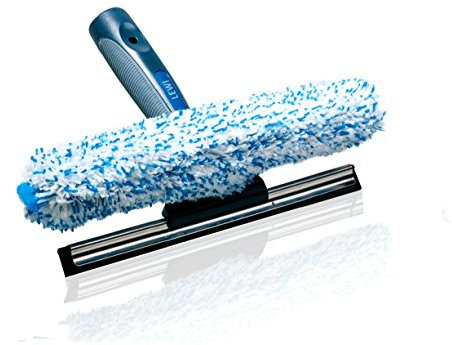 Putzen wie die Profis Fensterwischer und Fensterabzieher als Kombi-Set - DVN:5001 Zertifizierte Qualität - Wischbreite 25cm - Set 2in1 - Fensterreinigungsset - inkl. Gratisprobe Profi-Glasreiniger
