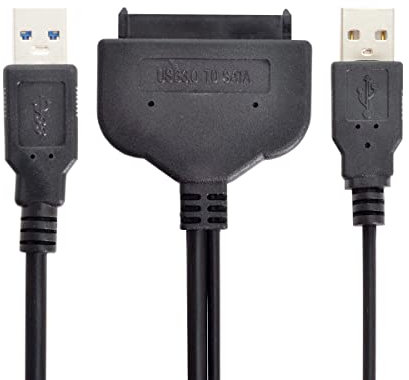 CY SATA zu USB 3.0 Adapterkabel mit Extra 5V Power 6Gbps Unterstützung 2.5inch externe SSD Festplatte 22 Pin Sata III