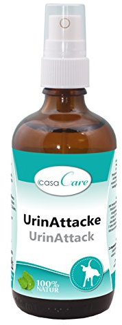 cdVet Naturprodukte casaCare UrinAttacke Sprühflasche 100 ml - Hund, Katze - bei Urin + Kotgestank - Geruch - unbedenklicher Gebrauch - präventiv + behandelnd + sparsam - Sofort + Langzeitwirkung -