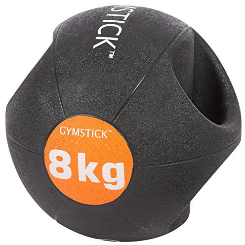 Gymstick Medizinball mit Griffen, ø 25 cm, 8 kg (farblich sortiert)