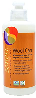 Sonett Organic Wool Care for Restoring Wool and Silk, Returns The Natural Elasticity to Woolen Fabrics (10 fl. oz)