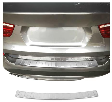 OMAC Ladekantenschutz für BMW X3 F25 2010-2017 Edelstahl gebürstet | Stoßstangenschutz, fahrzeugspezifische Passform