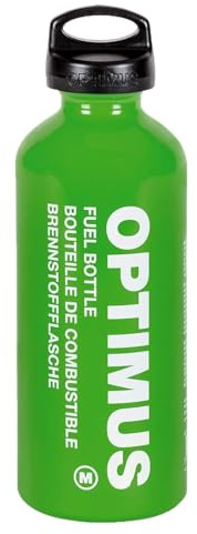 Optimus Brennstoffflasche M – 0,6 L Outdoor-Flasche für Flüssigbrennstoffe, druckstabil & Ultraleicht, mit kindersicherem Verschluss