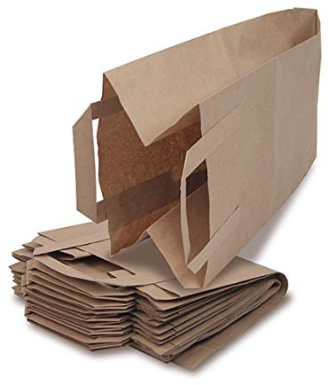 Biomüllbeutel Bio Mülltüten aus Papier mit Henkel Reißfest Papiermülltüten | 40 Stk. Bioabfalltüten mit praktischem Tragegriff und Rollboden – 10 Liter - 100% kompostierbar