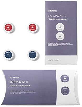 tri.balance Bio-Magnete I Therapiemagnete I 4er Set - Therapieanleitung I Für neue Lebensenergie