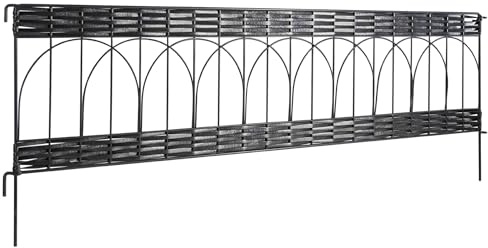 Windhager Beeteinfattning PVC rotting rund, uttagstaket, gräskant, betongrand, palisad, 35 x 100 cm, antracit, 06464
