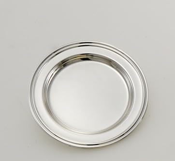 SWEET HOME Varotto & Co. Sottobottiglia Rotondo in Metallo Placcato Argento Stile Inglese Ottone Argentato cod.5011015 cm 0,5h diam.14