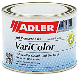 Adler, Vernice acrilica 2 in 1 Varicolor , per interni ed esterni, vernice resistente alle intemperie, primer per legno, metallo e plastica, satinata, Marrone