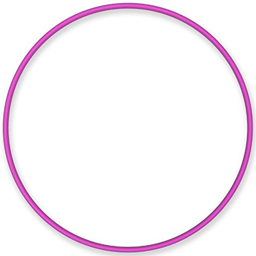 NiroSport Hula Hoop Reifen Aluminium Gymnastikreifen Fitnessreifen, 90 cm (Rosa)