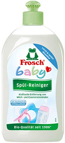 Frosch Baby Spül-Reiniger, sensitives Spülmittel für Babyflaschen & Sauger, hypoallergen, für Allergiker geeignet, 8er Pack (8 x 500 ml)