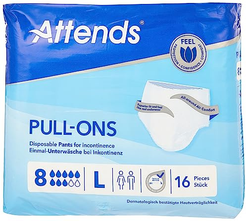 Attends 207468 Pull Ons Level 8 Inkontinenz Hose, groß (16 Stück)