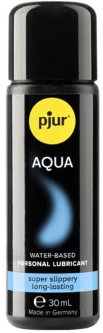 pjur AQUA - Gel lubrifiant supérieur à base d'eau - excellentes propriétés de lubrification, hydratant, ne colle pas (30ml)