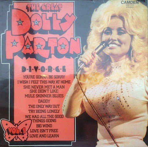 DOLLY PARTON the great, vol. 1 CAMDEN 1171 (LP vinyl record)